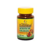Nature Essential - Aceite de Semillas de Calabaza - con Omega 3 - 50 perlas de 500 mg