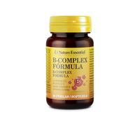 Nature Essential - B-complex Fórmula 500 mg - Pack 2 Unidades - 30 Perlas - Vitaminas B, C, E y Biotina - Facilita el Correcto Funcionamiento del Organismo