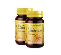 Nature Essential - Beta Caroteno 6,6mg - 50 Cápsulas - 50 Días - Favorece la Producción de Melanina y Retinol - Ayuda a la Piel y Retrasar el Envejecimiento (Pack 2 unidades)