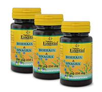 Nature Essential | Borraja y Onagra 500 mg | Ayuda a Reducir el Colesterol y Mejora tu Piel | Alivia la Tos | Es Rico en Flavonoides, Ácidos Grasos y GLA | 50 Perlas (Pack 3 unidades)