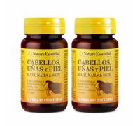 Nature Essential - Cabello, Uñas & Piel - 30 Perlas - PACK 2 - Suplemento Alimenticio para el Cuidado Capilar, Fortalecimiento de Uñas y Mantenimiento de la Piel
