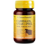 Nature Essential – Cabello, Uñas y Piel – Omega-3, Hierro y Biotina – 30 perlas