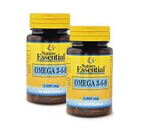 Nature Essential - Cápsulas de Omega 3, 6 y 9 - Pack 2 Unidades - 30 Perlas - Ácidos Grasos - Con Aminoácidos, DHA y EPA - Una Ayuda al Sistema Inmunitario