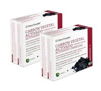 Nature Essential | Carbón Vegetal Activado 1500 mg | 60 Cápsulas | 2 Unidades | Anís Verde, Tomillo, Manzanilla e Hinojo | Disminuye Gases Intestinales e Hinchazón Abdominal