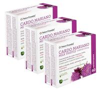 Nature Essential | Cardo Mariano Complex 9.825 mg | 3 Unidades | 60 Cápsulas | Con Boldo y Alcachofa | Favorece la Detoxificación del Hígado | Facilita la Digestión y el Bienestar Digestivo