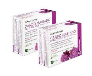 Nature Essential | Cardo Mariano Complex 9.825 mg | 60 Cápsulas por Envase | Con Boldo y Alcachofa | Complemento Alimenticio con Cardo Mariano, Boldo y Alcachofa | Pack de 2 Unidades