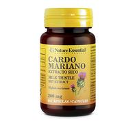 Nature Essential | Cardo Mariano con Extracto Seco | 200 mg | 50 Cápsulas | Favorece la Detoxificación del Hígado