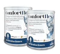Nature Essential - Colágeno en Polvo Hidrolizado - Pack 2 unidades - 390 g - Cazo dosificador en el interior - Cúrcuma y L-carnitina - Contribuye a las Articulaciones y Huesos - Confortflex