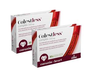Nature Essential | Colestless COMPLEX con Levadura Roja de arroz, Cardo Mariano, Q10, fitoesteroles, Vitaminas B-2 y B-6 | 30 Cápsulas vegetales. (Pack 2 unidades)
