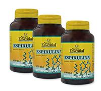 Nature Essential | Espirulina 400 mg | 250 Comprimidos | Pack 3 Unidades | Fuente de Vitaminas y Minerales | Propiedades Antiinflamatorias y Antioxidantes | Vitaminas C-D-K y del Grupo B