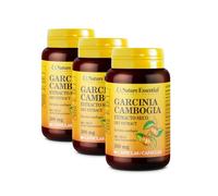 Nature Essential - Extracto de Garcinia Cambogia 300 mg - 90 Cápsulas - 60% Ácido Hidroxicítrico HCA - Ayuda al Sistema Inmunitario y Pérdida de Grasa - Pack 3 Unidades