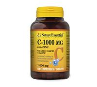 Nature Essential I Vitamina C 1000 mg + zinc 10 mg. 120 comprimidos