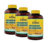 Nature Essential Levadura de Cerveza 400 mg Vitamina B Ayuda a Fortalecer U Piel y Cabello - 800 Comprimidos, Pack 3 unidades