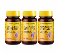 Nature Essential - Magnesio 300 mg Quelado - 50 Comprimidos - PACK 3 - Suplemento Alimenticio para Huesos, Músculos y Función Nerviosa