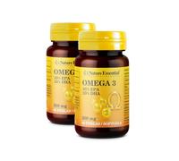 Nature Essential - Omega 3 - 100 Perlas - 100 Días - Favorece a la Presión Arterial - Ayuda en Procesos Antiinflamatorios - 35% EPA y 25% DHA - Pack 2