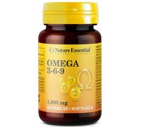 Nature Essential – Perlas Omega 3-6-9 1000 mg – Ácidos grasos esenciales (DHA, EPA) – 30 perlas