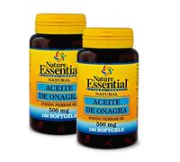 Nature Essential | Perlas de Aceite de Onagra 500 mg | 100 Perlas | Síntomas Menstruales | Primera Presión en Frío | 10% GLA | Omega 3|6|9 | Vitamina E