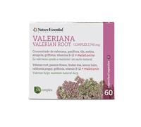 Nature Essential | Valeriana Complex 2.740 mg | 60 Cápsulas | Con Pasiflora | Fórmula a Base de Extractos Naturales