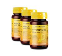 Nature Essential Vitamina D3 100 mcg. (4000 U.I) 60 perlas Pack de 3 unidades