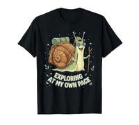Nature Explorer Niños Senderismo Explorando A Mi Propio Ritmo Caracol Camiseta