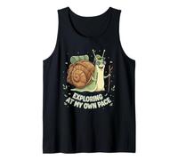 Nature Explorer Niños Senderismo Explorando A Mi Propio Ritmo Caracol Camiseta sin Mangas