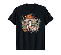 Nature Forest Garden - Ropa estética de cabaña de campo con hongos Camiseta