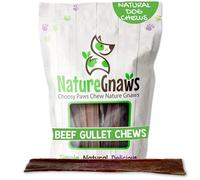Nature Gnaws Res Jerky mastica - Hierba Naturales-alimentación Prima Corral Carne Perro mastica 9-10"(Paquete de 20)