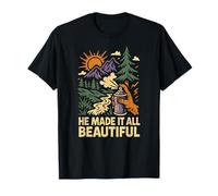 Nature He Made It All Beautiful Vintage Mujer Christian Camiseta