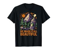 Nature He Made It All Beautiful Vintage Mujer Christian Camiseta