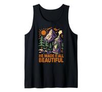 Nature He Made It All Beautiful Vintage Mujer Christian Camiseta sin Mangas