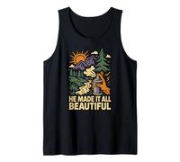 Nature He Made It All Beautiful Vintage Mujer Christian Camiseta sin Mangas
