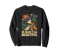Nature He Made It All Beautiful Vintage Mujer Christian Sudadera