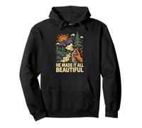 Nature He Made It All Beautiful Vintage Mujer Christian Sudadera con Capucha