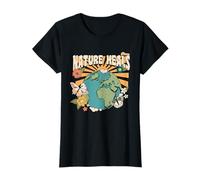 Nature Heals Earth Day Retro Butterfly Camiseta