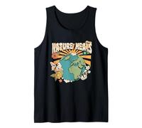 Nature Heals Earth Day Retro Butterfly Camiseta sin Mangas