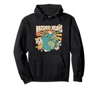 Nature Heals Earth Day Retro Butterfly Sudadera con Capucha