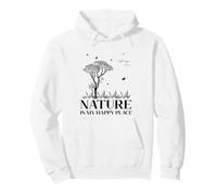 Nature Is My Happy Place Hiking Camping Outdoor Lover Lovely Sudadera con Capucha