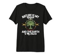Nature Is My Religion Earth Is My Church Native American Day Camiseta Premium