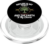 Nature Is My Religion Earth Is My Church Native American Day PopSockets PopGrip para MagSafe