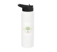 Nature Is My Religion Earth Is My Church Native American Day Stainless Steel Insulated Water Bottle