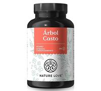 NATURE LOVE® 240 Cápsulas sauzgatillo - Extracto 4:1 de Vitex Agnus Castus - Dosificación alta con 10mg por cápsula - Sin aditivos, veganas, probadas en laboratorio, producido en Alemania.