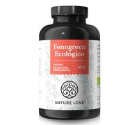 NATURE LOVE® Fenogreco Ecológico - 240 cápsulas veganas - Altamente dosificado con 2600mg por dosis diaria (650mg por cápsula) - Probado en laboratorio, sin aditivos no deseados, producido en Alemania