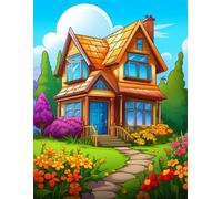 Nature Magic - 500 pages talking about gardens houses and flowers coloring book for kids and adults.: Designed for peaceful coloring and joyful creativity.