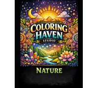 Nature Mandala Coloring Book: 40 Bold and Easy Designs Featuring Trees, Flowers and Mushrooms for Relaxation