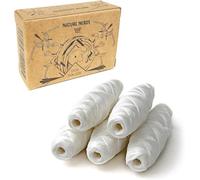 Nature Nerds - Recambio: hilo dental natural sin plástico, 5 bobinas 150 m | Cera de candelilla, sin PFAS, sin sabor, sin aceites esenciales, sin flúor, recambio de higiene bucal sin plástico