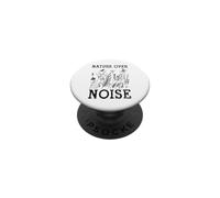 Nature Over Noise Hiking Wildflower Adventure Butterfly PopSockets PopGrip Adhesivo
