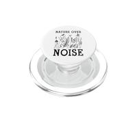 Nature Over Noise Hiking Wildflower Adventure Butterfly PopSockets PopGrip para MagSafe