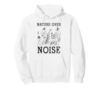 Nature Over Noise Hiking Wildflower Adventure Butterfly Sudadera con Capucha