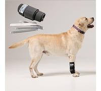 NATURE PET Vendaje Premium para la articulación carpometacarpiana de Perros/Vendaje para la articulación carpiana de Perros/Vendaje para Las extremidades Delanteras - Negro - XL