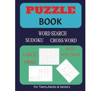 NATURE PUZZLE BOOK: Puzzle book for Teens, Adults & Seniors with easy to Read Print about Nature I 8.5 x11 Inches, 120 pages I Outdoors, adventure and more .. Gift for vacation and holidays